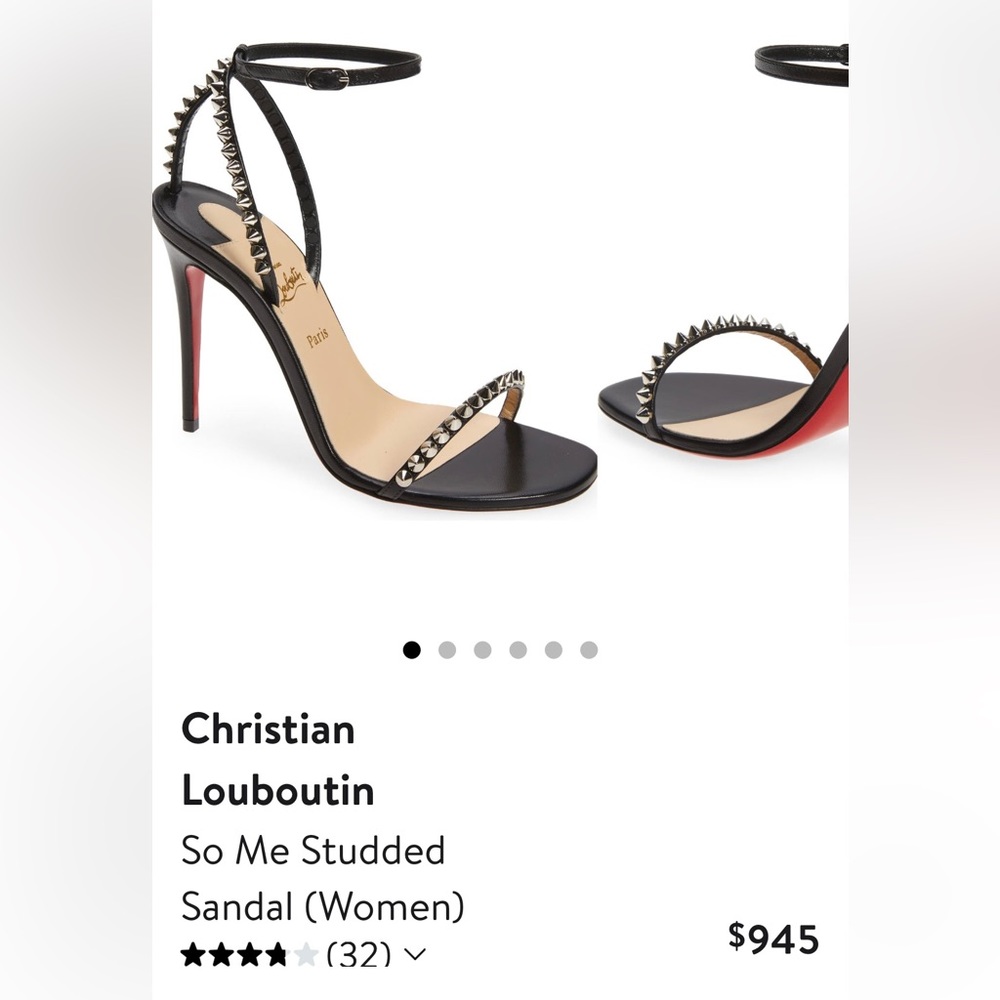 Christian Louboutin So me studded heels size 38